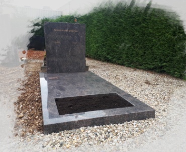 grafsteen Bunnik met bronzen roodborstje