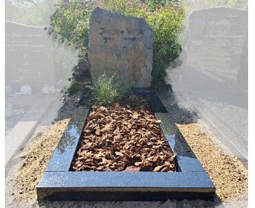 grafsteen met franse lei en graniet