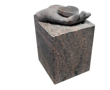 granieten handgemaakte urn